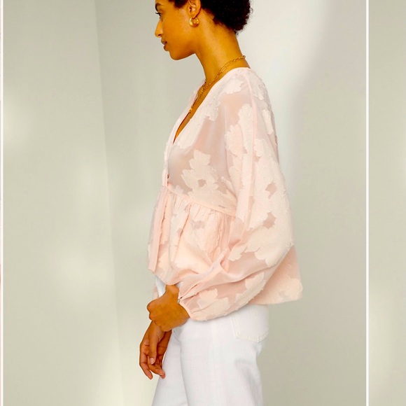 Aritzia Tops - Pink Peplum Blouse by Wilfred of Aritzia